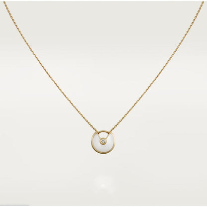 [Sophire Jewelry ]AMULETTE ROSE GOLD MOP NECKLACE