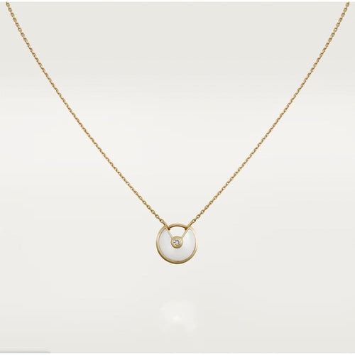 [Sophire Jewelry ]AMULETTE ROSE GOLD MOP NECKLACE