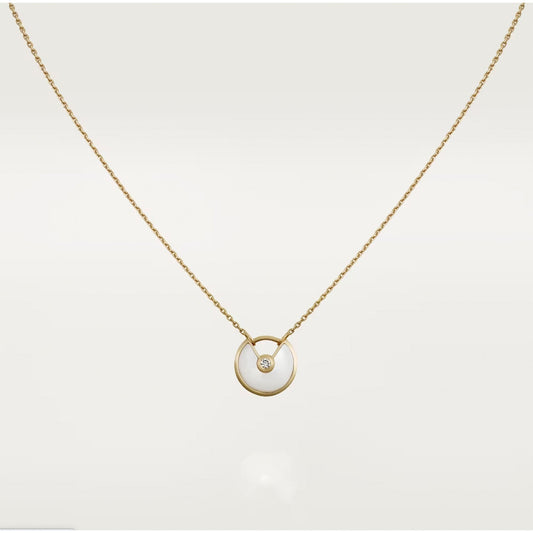 [Sophire Jewelry ]AMULETTE ROSE GOLD MOP NECKLACE