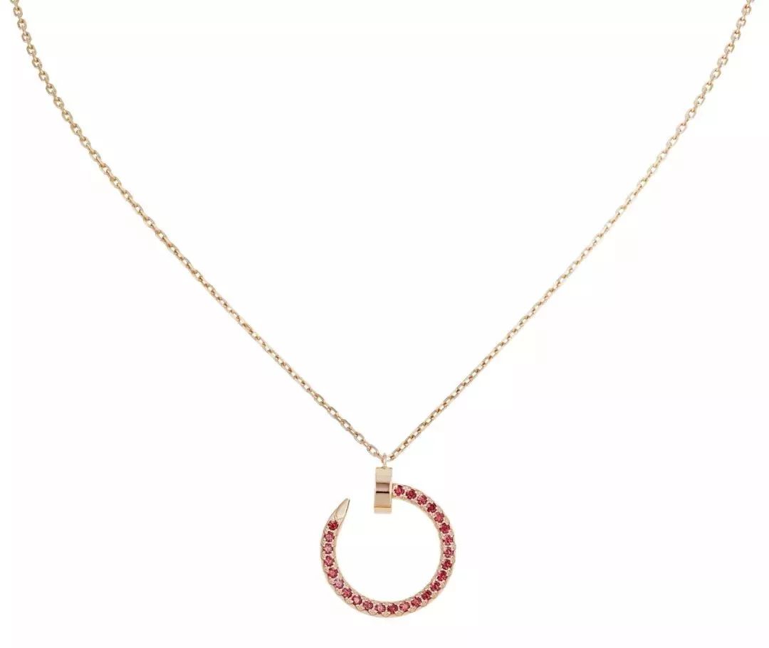 [Sophire Jewelry ]JUSTE NECKLACE GOLD RED DIAMONDS