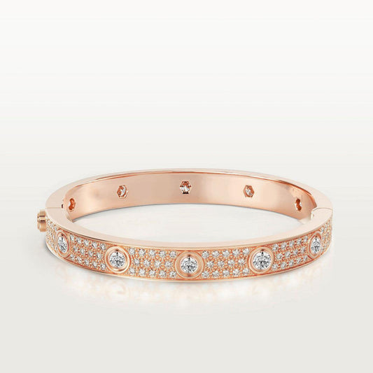 [Sophire Jewelry ]LOVE BRACELET 6.1MM DIAMOND-PAVED 10 BIG DIAMONDS