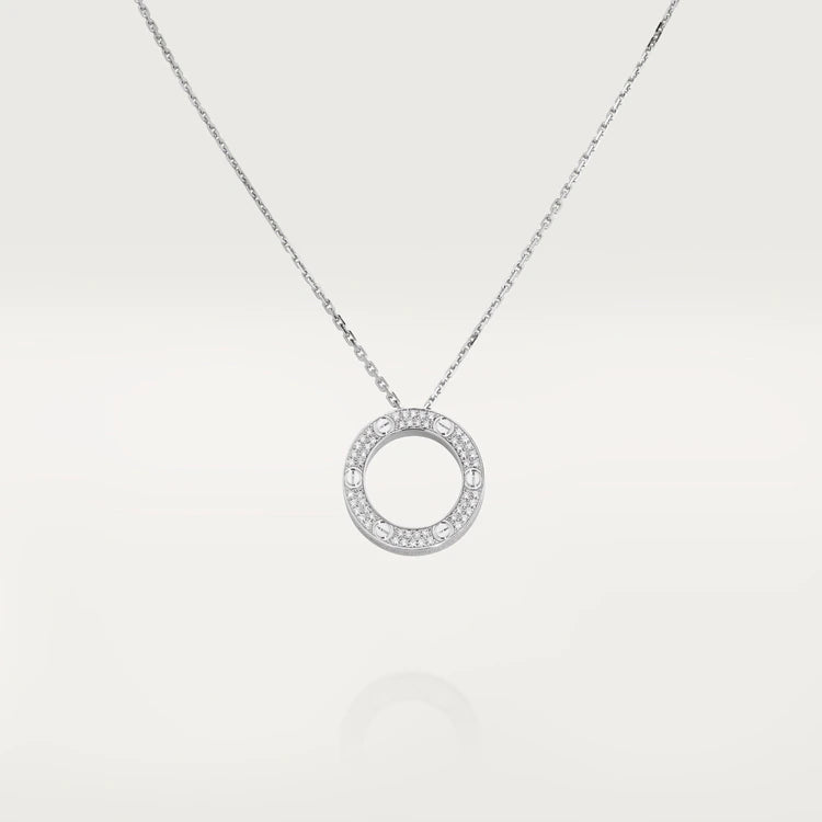 [Sophire Jewelry ]LOVE NECKLACE ADJUSTABLE SILVER