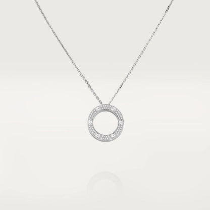[Sophire Jewelry ]LOVE NECKLACE ADJUSTABLE SILVER