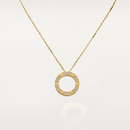 [Sophire Jewelry ]LOVE NECKLACE ADJUSTABLE ROSE GOLD