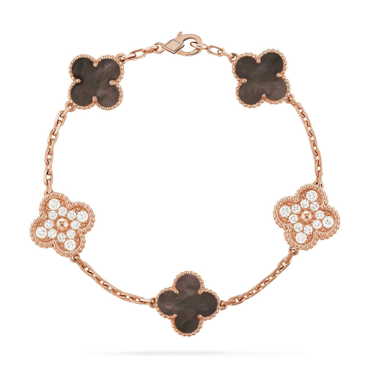 [Sophire Jewelry ] CLOVER 5 MOTIF GRAY MOP BRACELET COLLECTION