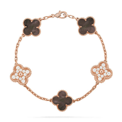 [Sophire Jewelry ] CLOVER 5 MOTIF GRAY MOP BRACELET COLLECTION
