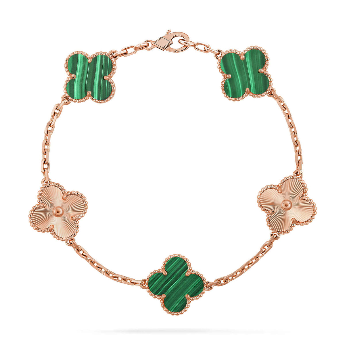 [Sophire Jewelry ] CLOVER 5 MOTIF MALACHITE BRACELET COLLECTION