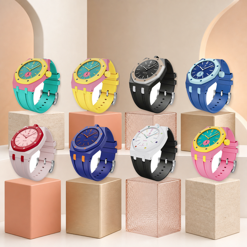 [Sophire]Royal Oak Pop Exclusive Bioceramic Case & Silicone Strap Mix Color