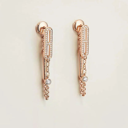 [Sophire Jewelry ]CHAINE CHAOS DIAMOND DROP EARRINGS