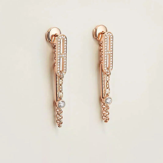 [Sophire Jewelry ]CHAINE CHAOS DIAMOND DROP EARRINGS