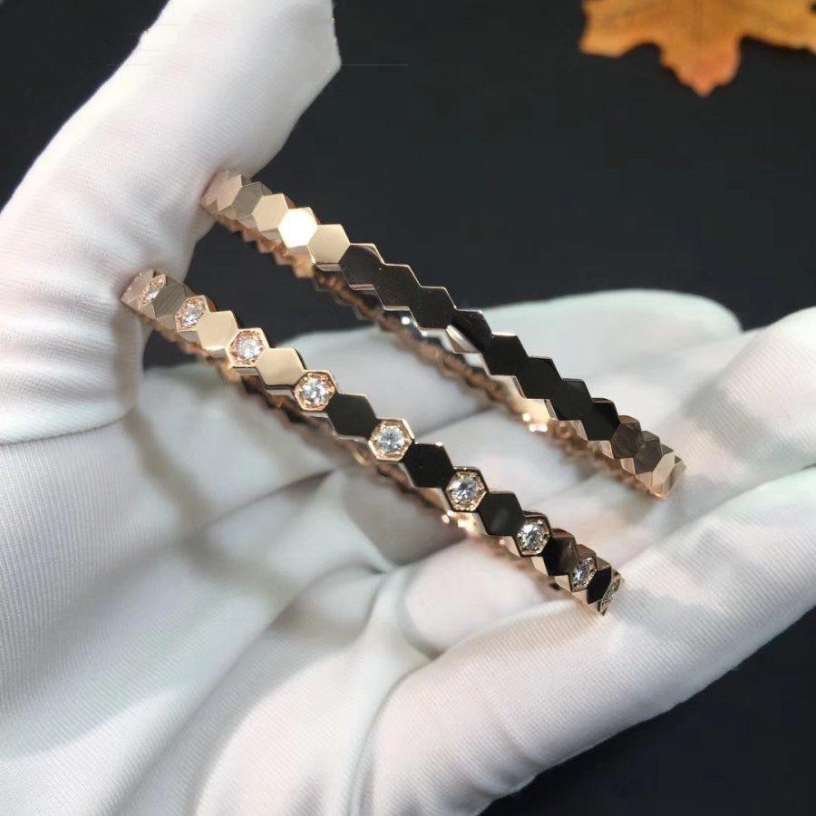 [Sophire Jewelry ]BEE LOVE PINK GOLD DIAMOND BRACELET