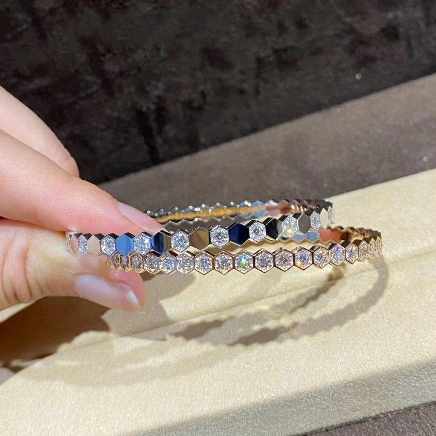 [Sophire Jewelry ]BEE LOVE GOLD BRACELET FULL DIAMOND
