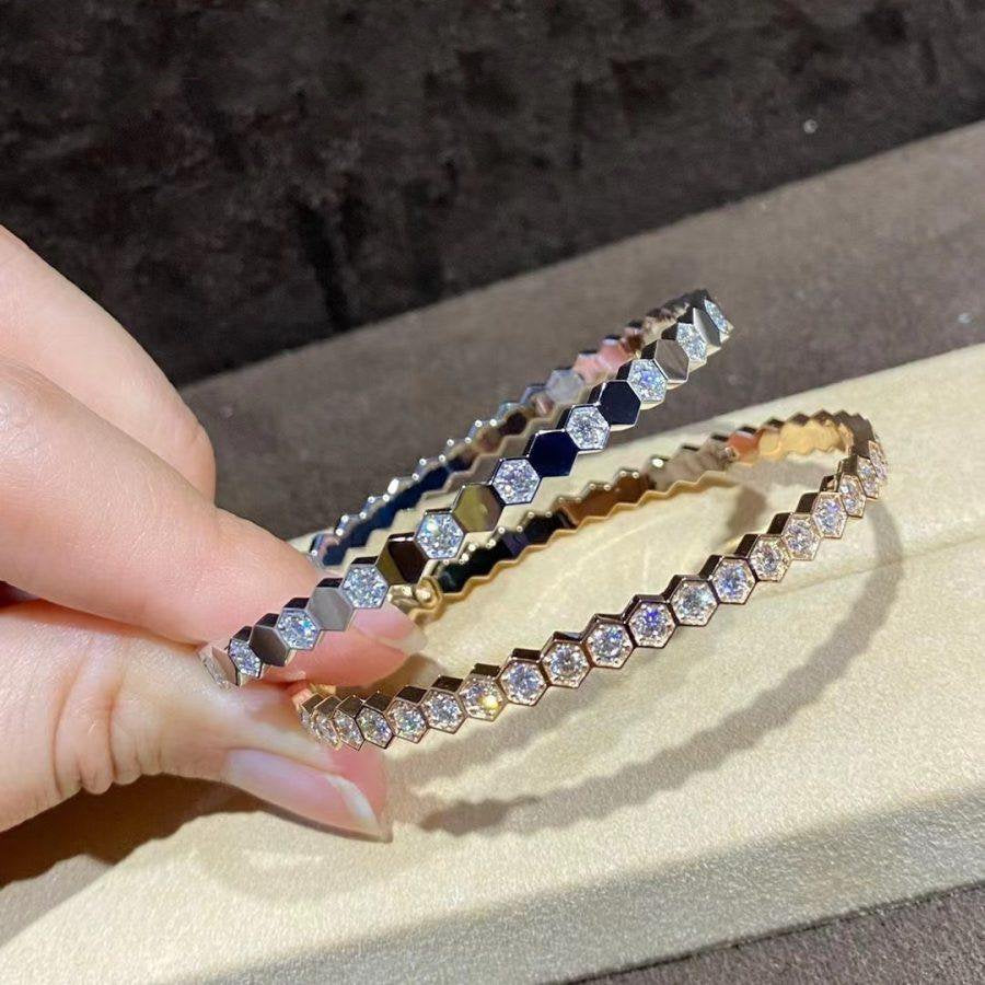 [Sophire Jewelry ]BEE LOVE GOLD BRACELET FULL DIAMOND