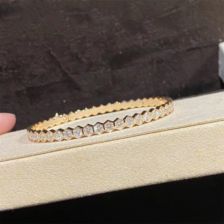 [Sophire Jewelry ]BEE LOVE GOLD BRACELET FULL DIAMOND
