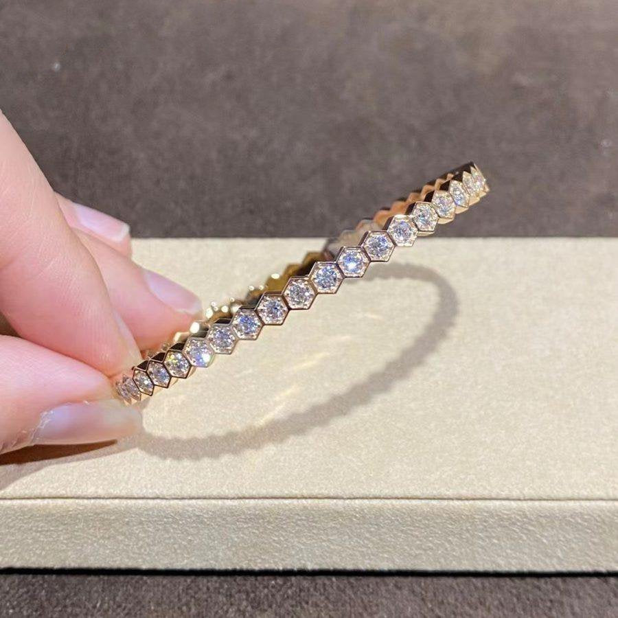 [Sophire Jewelry ]BEE LOVE GOLD BRACELET FULL DIAMOND