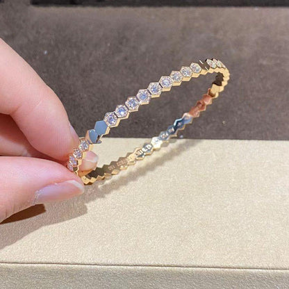 [Sophire Jewelry ]BEE LOVE GOLD BRACELET FULL DIAMOND
