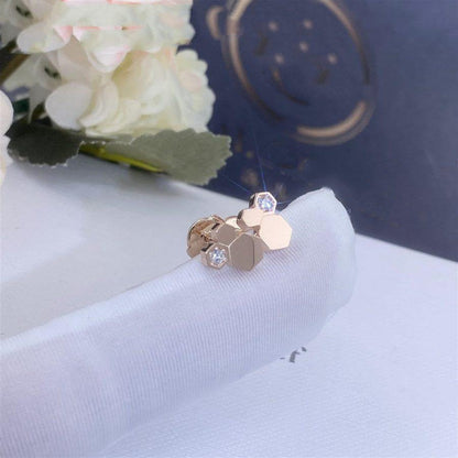 [Sophire Jewelry ]BEE LOVE PINK GOLD DIAMOND EARRINGS