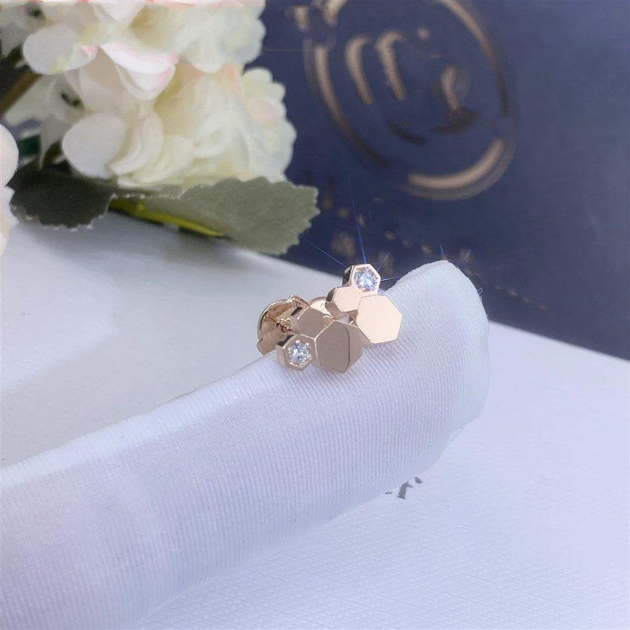 [Sophire Jewelry ]BEE LOVE PINK GOLD DIAMOND EARRINGS