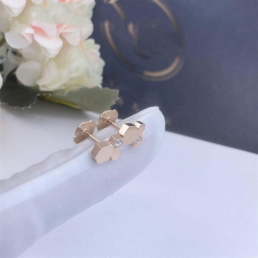 [Sophire Jewelry ]BEE LOVE PINK GOLD DIAMOND EARRINGS