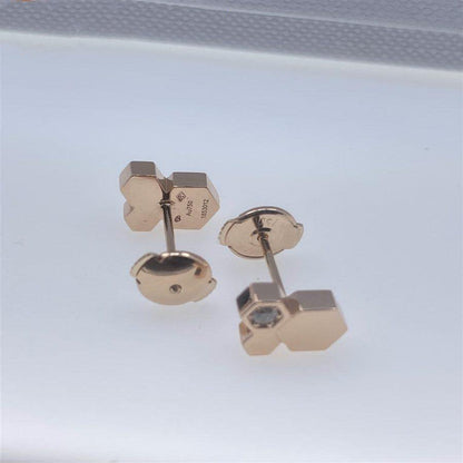 [Sophire Jewelry ]BEE LOVE PINK GOLD DIAMOND EARRINGS