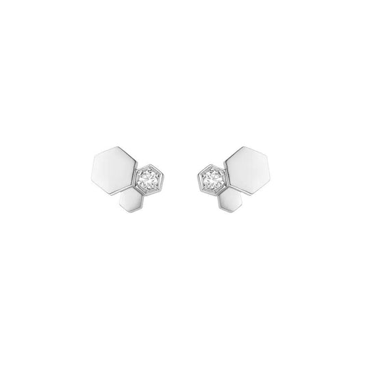 [Sophire]BEE LOVE SILVER DIAMOND EARRINGS