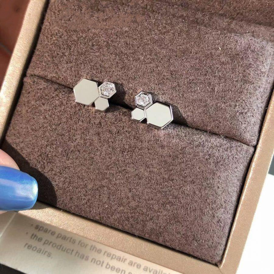 [Sophire Jewelry ]BEE LOVE SILVER DIAMOND EARRINGS