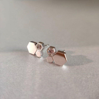 [Sophire Jewelry ]BEE LOVE SILVER DIAMOND EARRINGS
