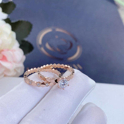[Sophire Jewelry ]BEE LOVE RING PINK GOLD 1 DIAMOND