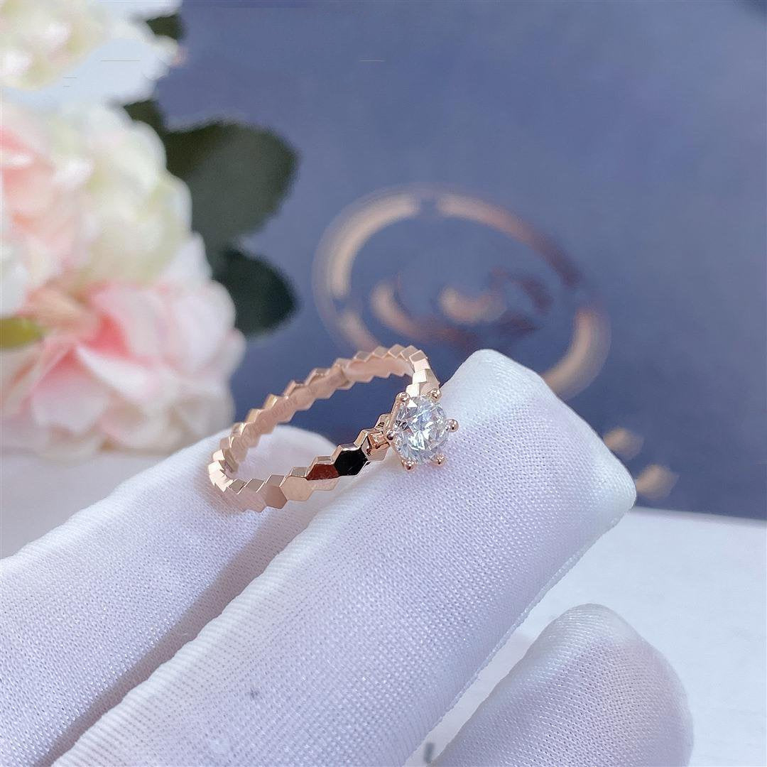 [Sophire Jewelry ]BEE LOVE RING PINK GOLD 1 DIAMOND