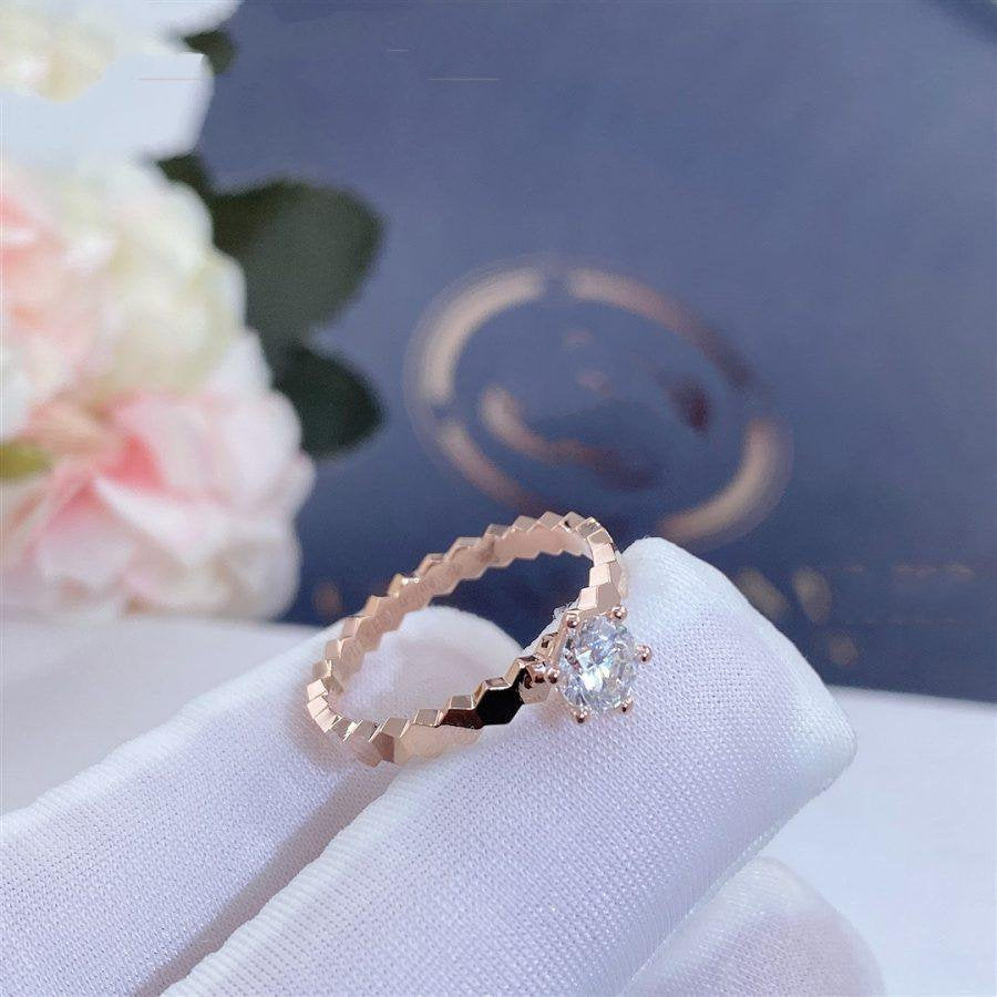 [Sophire Jewelry ]BEE LOVE RING PINK GOLD 1 DIAMOND