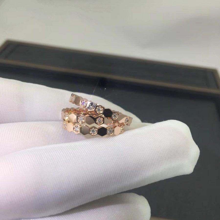[Sophire Jewelry ]BEE LOVE RING PINK GOLD DIAMOND