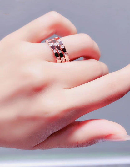 [Sophire Jewelry ]BEE LOVE RING PINK GOLD DIAMOND