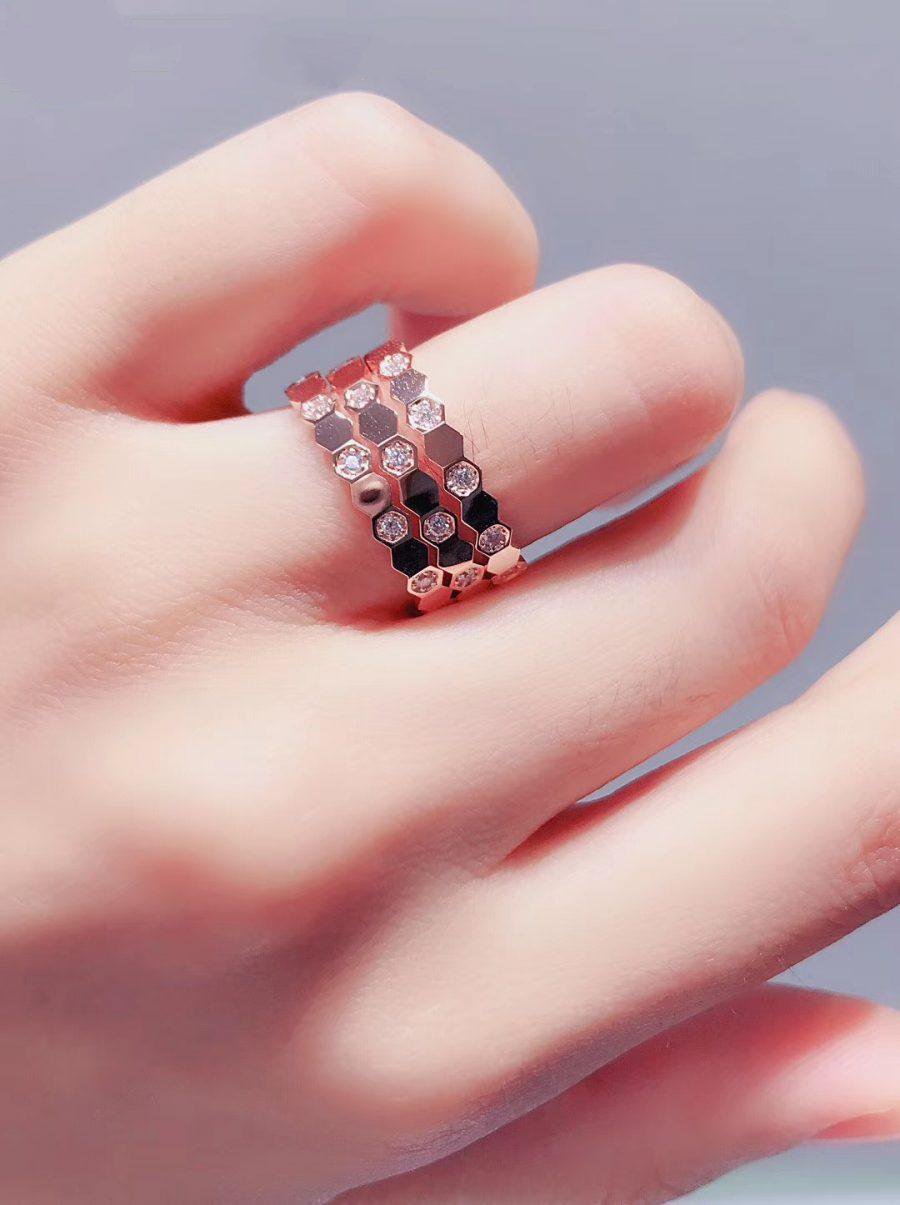 [Sophire Jewelry ]BEE LOVE RING PINK GOLD DIAMOND