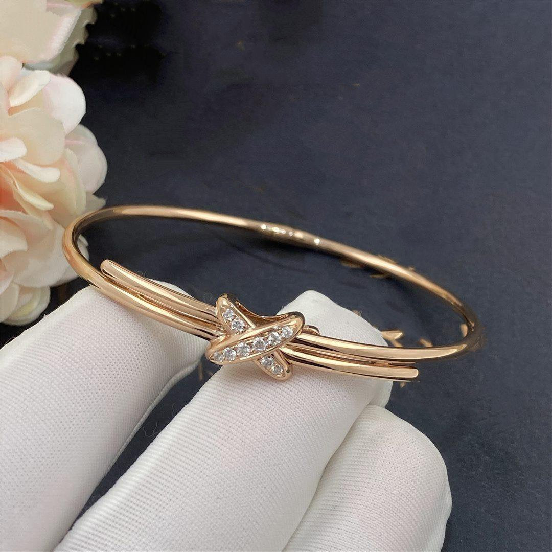 [Sophire Jewelry ]JEUX DE BRACELET PINK GOLD DIAMONDS