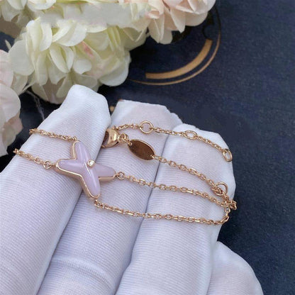 [Sophire Jewelry ]JEUX BRACELET PINK MOP PINK GOLD 1 DIAMOND