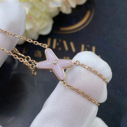 [Sophire Jewelry ]JEUX BRACELET PINK MOP PINK GOLD 1 DIAMOND