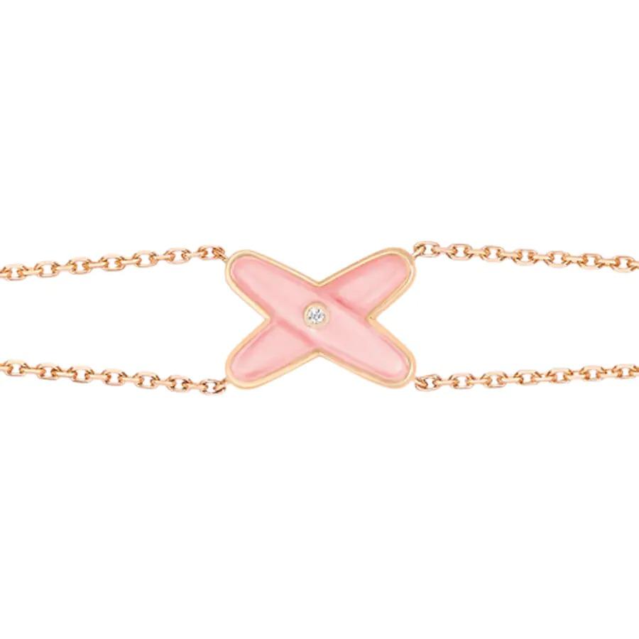 [Sophire Jewelry ]JEUX BRACELET PINK MOP PINK GOLD 1 DIAMOND