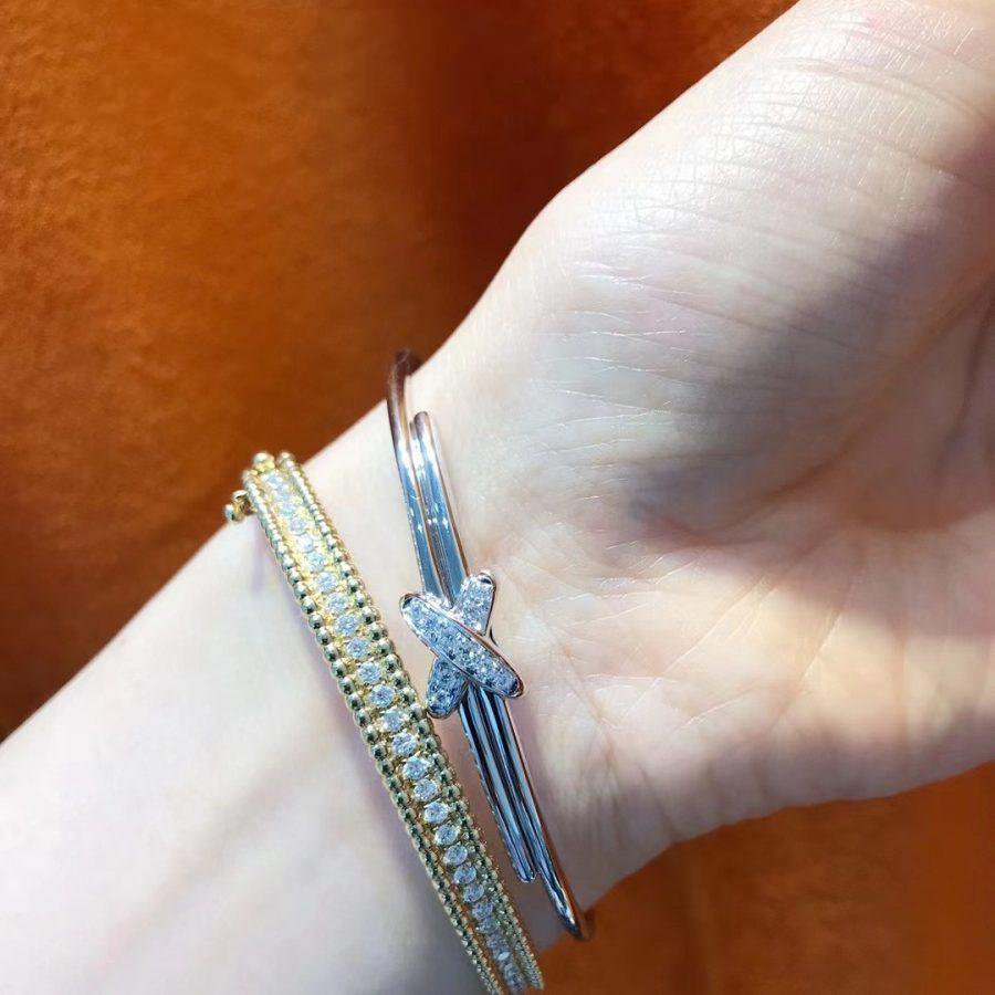 [Sophire Jewelry ]JEUX DE BRACELET SILVER DIAMONDS