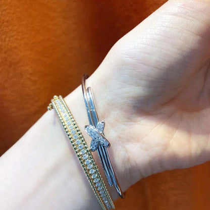 [Sophire Jewelry ]JEUX DE BRACELET SILVER DIAMONDS