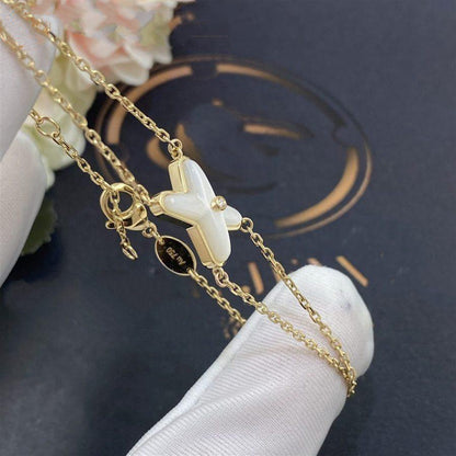 [Sophire Jewelry ]JEUX BRACELET WHITE MOP GOLD 1 DIAMOND