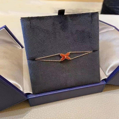 [Sophire Jewelry ]JEUX BRACELET CARNELIAN PINK GOLD 1 DIAMOND