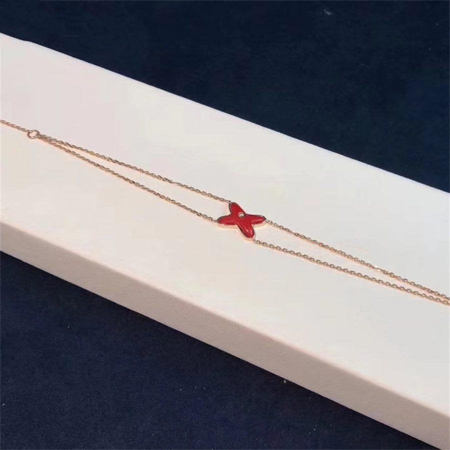 [Sophire Jewelry ]JEUX BRACELET CARNELIAN PINK GOLD 1 DIAMOND