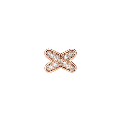[Sophire Jewelry ]JEUX DE PINK GOLD DIAMOND EARRINGS