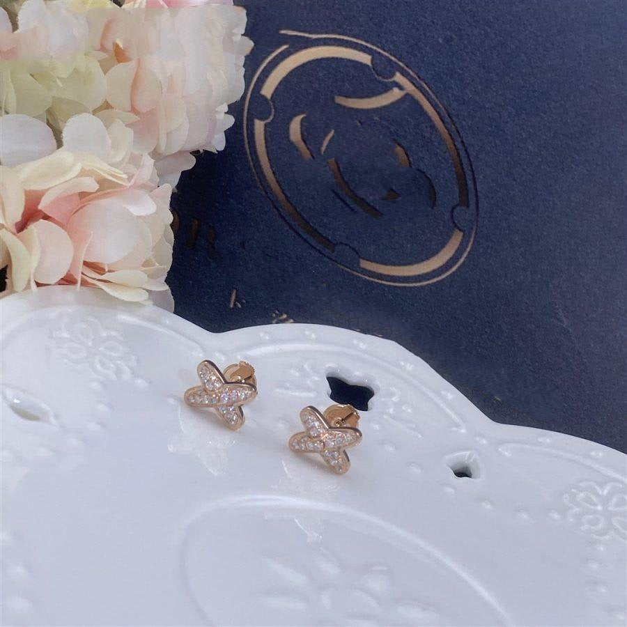[Sophire Jewelry ]JEUX DE PINK GOLD DIAMOND EARRINGS