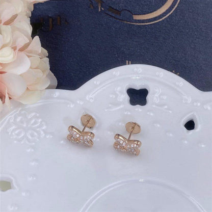 [Sophire Jewelry ]JEUX DE PINK GOLD DIAMOND EARRINGS