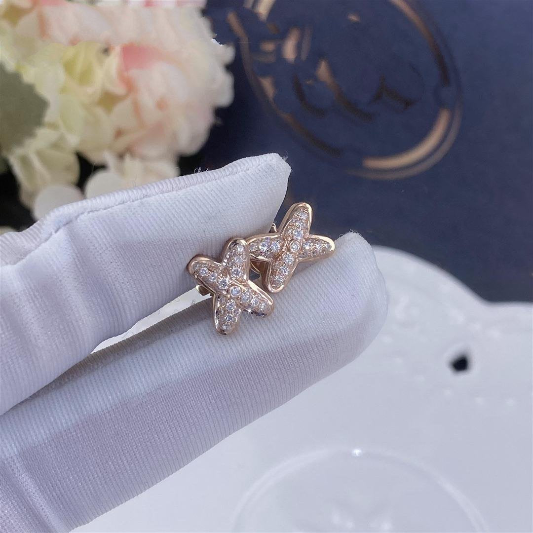 [Sophire Jewelry ]JEUX DE PINK GOLD DIAMOND EARRINGS