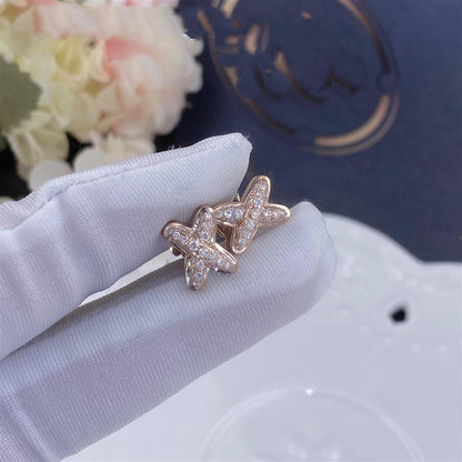 [Sophire Jewelry ]JEUX DE PINK GOLD DIAMOND EARRINGS