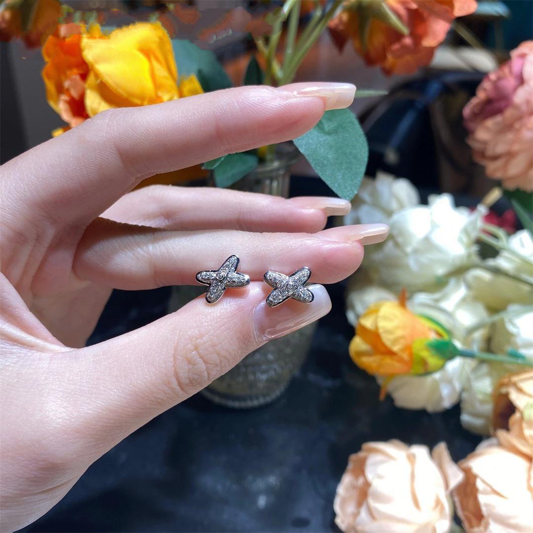 [Sophire Jewelry ]JEUX DE SILVER DIAMOND EARRINGS