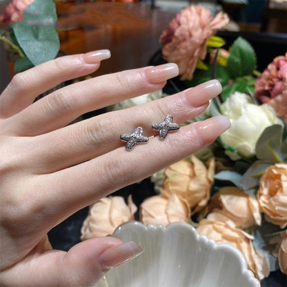 [Sophire Jewelry ]JEUX DE SILVER DIAMOND EARRINGS