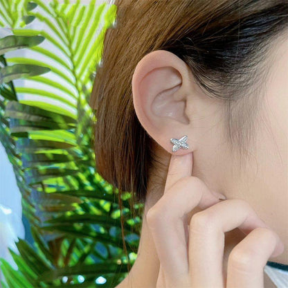 [Sophire Jewelry ]JEUX DE SILVER DIAMOND EARRINGS